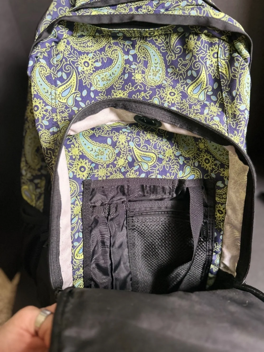 L.L.Bean Deluxe Book Pack (37L) in a beautiful retired navy, blue, and green pai
